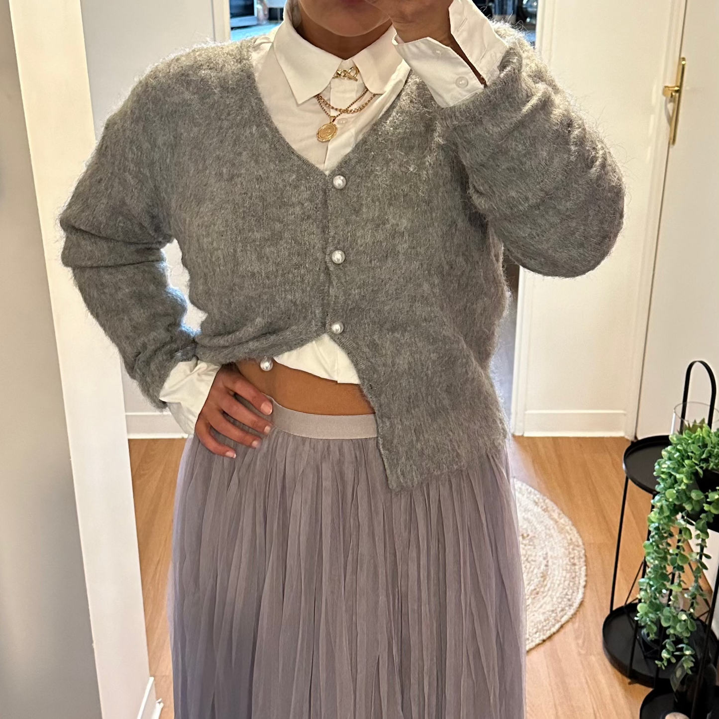 Cardigan gris